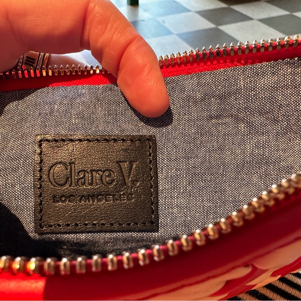 NWT Clare V. Woven Flat Clutch with Tabs - Picture 8 of 9